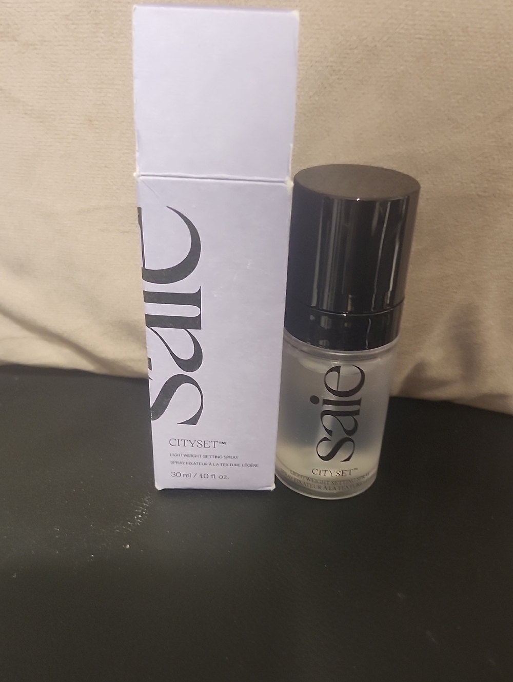 Saie City Set Lightweight Setting Spray - Clear Bottle with Black Cap